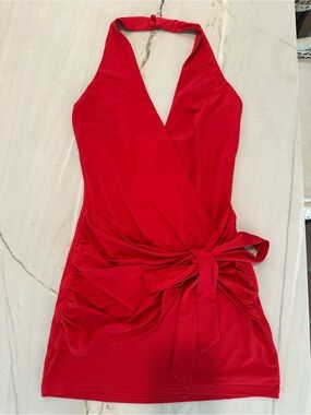 kambella ruched mini dress Superdown Kambella Ruched Mini Dress